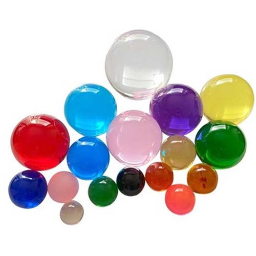 Sfera tonda acrilica colorata