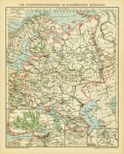 1903 antica mappa russia - 1903,