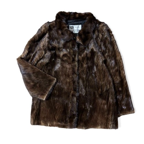 Demi buff mink real - buff, coat