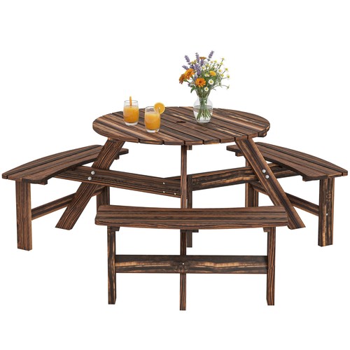 Outsunny set panca tavolo - outsunny,