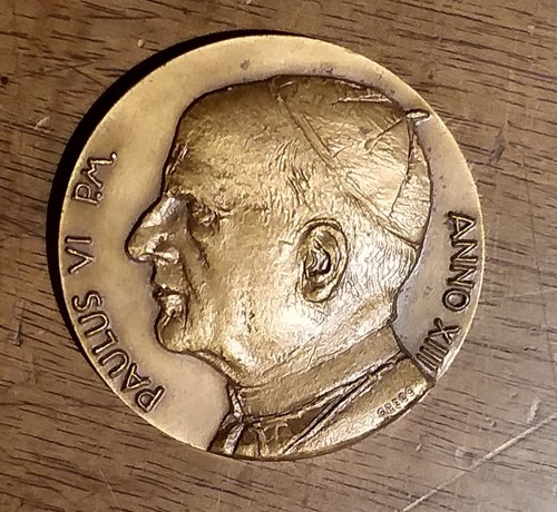 Paolo papa 1975 medaglia - paolo,