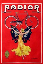 Poster Manifesto Locandina Pubblicità Stampa Vintage Biciclette Francesi Parigi