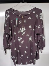 Blusa Papermoon viola stampa