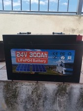 Batteria accumulo fotovoltaico o Camper al Litio LiFePO4 24V 300Ah 7680Wh