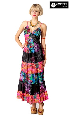 Vestito donna lungo boho - vestito, chic