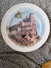 piatto ceramica souvenir san marino ceramica titano centro tavola portafrutta