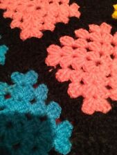 Coperta fatta a mano della nonna plaid, letto, crochet ,uncinetto,cotone vintage