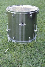 🎵 TOM DA PAVIMENTO CROMATO PEARL EXPORT 16" EXX SMOKEY per LA TUA BATTERIA! LOTTO L190 🎵