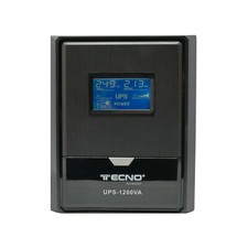 UPS Gruppo di continuità 1200 VA potenza con LCD 3 USCITE BIVALENTI