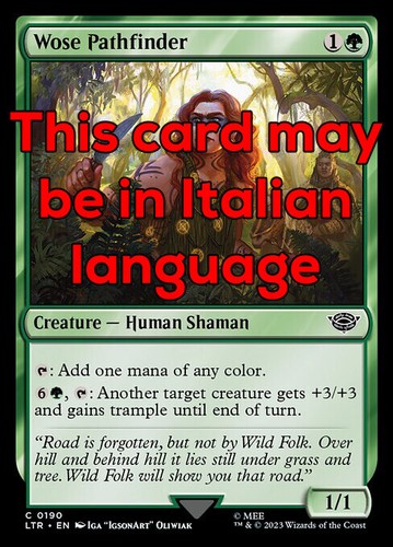 Mtg wose pathfinder - pathfinder, foil