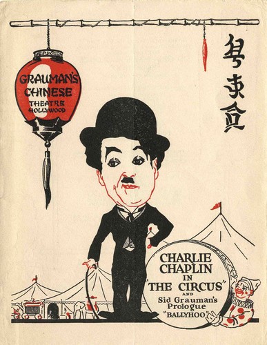 Charlie chaplin movie handbill - chaplin,