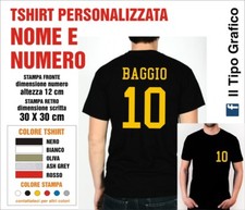 T Shirt NOME E NUMERO maglia