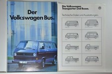 VW Volkswagen Bus T3 Caravelle GL CL C Carat Syncro 4x4 depliant 01/1986 +dati