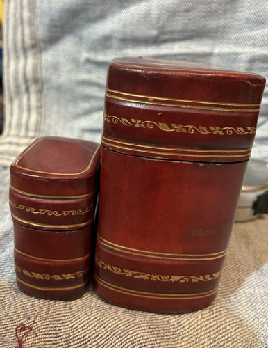 Set scrivania pelle cuoio - scrivania,