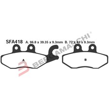 PASTIGLIE FRENO PER BEVERLY 300/350 POSTERIORE EBC SFAC418 SCOOTER PIAGGIO
