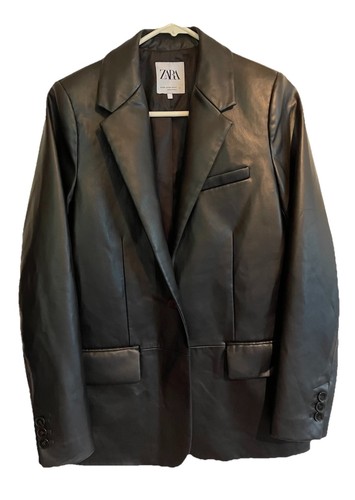Blazer zara ecopelle donna - zara, xs