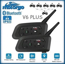 2x Interfono Bluetooth per moto V6 Plus Impermeabile