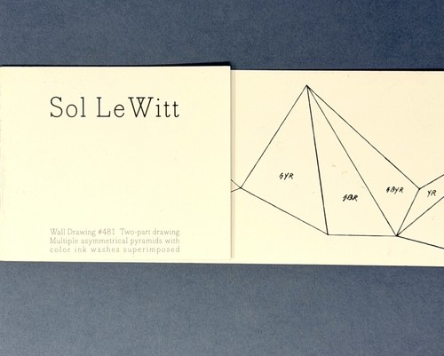 Biglietto annuncio sol lewitt - biglietto,
