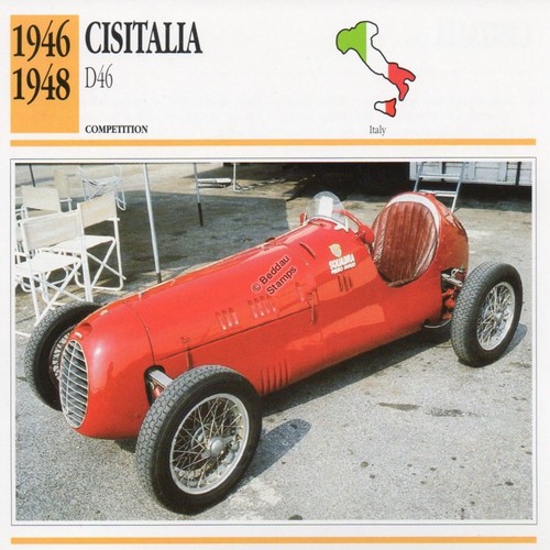 1946 1948 cisitalia d46 - 1946-1948, racing