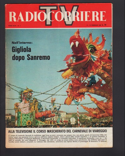 Radiocorriere 1966 carnevale - radiocorriere,