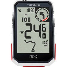 Sigma ROX 4.0 GPS SW White supporto sterzo standard + cavo di ricarica USB-C