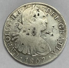 1807 MEXICO 8 REALES CARLOS IV