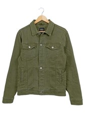 ZARA Giacca Jeans Uomo Oliva