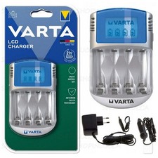 Caricabatterie VARTA LCD vuoto per pile batterie ricaricabili AA & AAA 1,2v NiMH