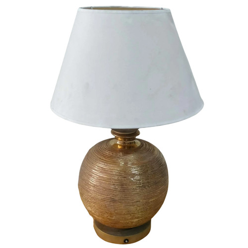 Lampada tavolo sfera dorata - da,