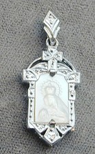 Vintage Silver Metal Carved