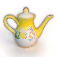 Charming Vintage DiPinto A Mano Per Alimenti Amalfi Fish Teapot, 16 oz, 7"