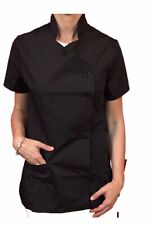 CASACCA ESTETISTA  NERO DA LAVORO MASSAGGIATRICE SPA BENESSERE BEAUTY
