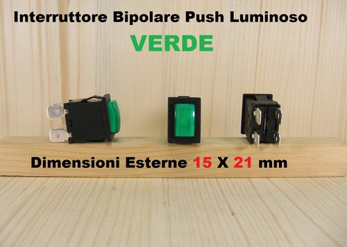 Interruttore bipolare push - interruttore,
