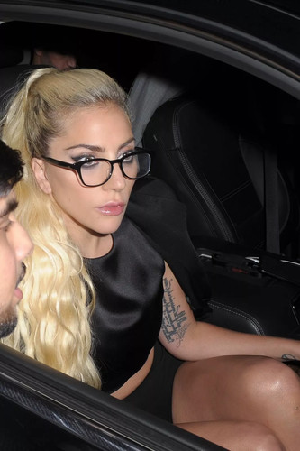 Quadro lady gaga con occhiali - lady,