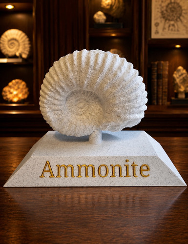 Scanned ammonite fossil - 3d,