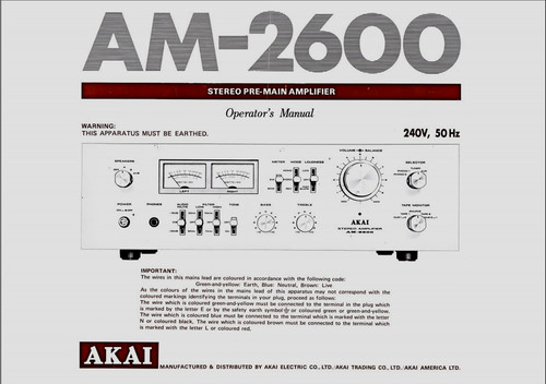 Akai 2400 amplificatore - akai, am-2400