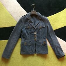 VELVET giacca blazer  velluto 40/42 VIA DEL CORSO blu grigio Tailleur  Ensemble