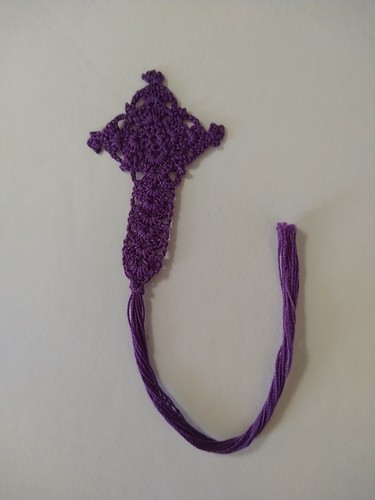 Handmade crochet lace cross - lace,
