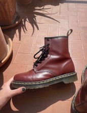 Stivali Dr. Martens 1460 bordeaux/cherry originali in pelle 