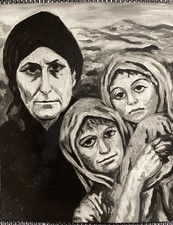 CARLO LEVI Fotografia quadro “La Vedova” foto Savio Oscar cm 22 x 18