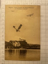 Cartolina Paesaggistica Angera Varese Castello Borromei Idrovolante Evoluzioni