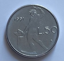 Italy 50 Lire 1991 - Vulcan -