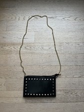 Borsetta da Donna Con Borchie E Tracolla Rimovibile- Nera