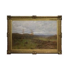 Lorenzo GIGNOUS (1862-1958) - Paesaggio, olio su tela