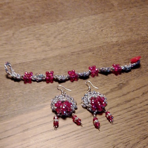 Parure bracciale orecchini - parure, e