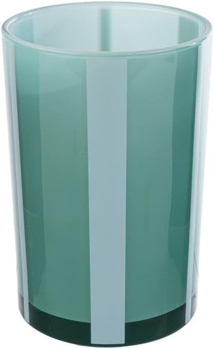 Vaso vetro verde 12x12xh cm - vaso,
