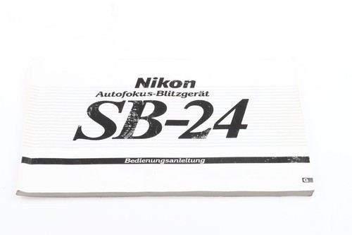 Nikon speedlight manuale - speedlight, sb-24