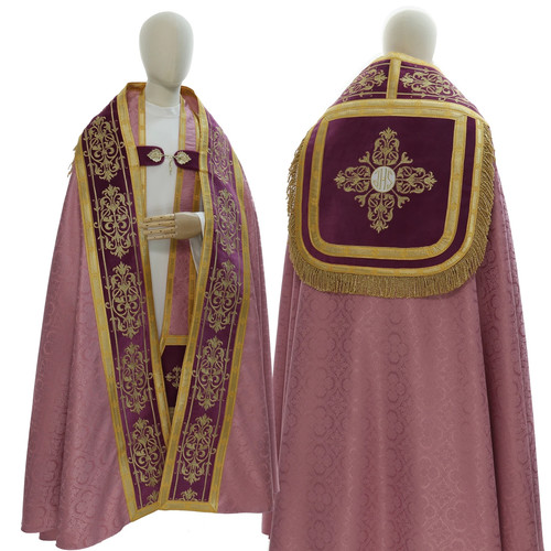 Piviale romano rosa - piviale,