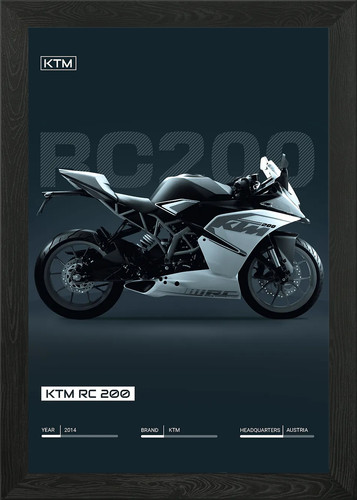 Ktm 200 bike - bike, wall