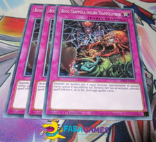 ?? YU GI OH 3 x BUCO TRAPPOLA INCUBO TRAPPOLATRICE – SDBT IT031 COMUNE – ITA